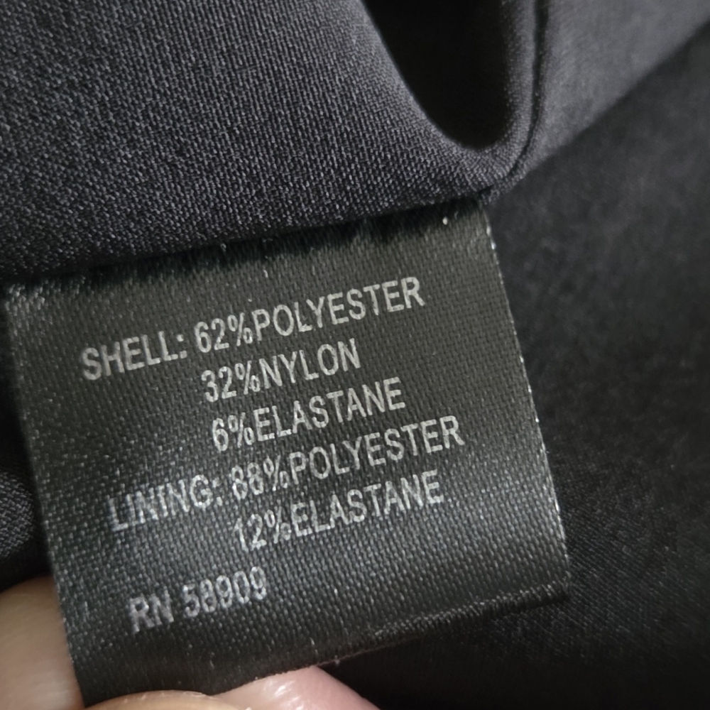 Preston & York Black Sue Stretch Taffeta Dress Size 12 NWT - Picture 15 of 16